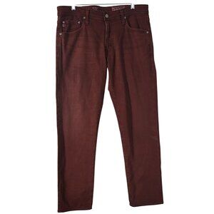 AG Adriano Goldschmied The Tellis Modern Slim Mens Jeans 34R Brown Jeans